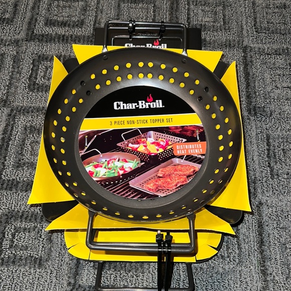 CharBroil Kitchen Nwt Charbroil 3 Piece Grill Topper Set Poshmark